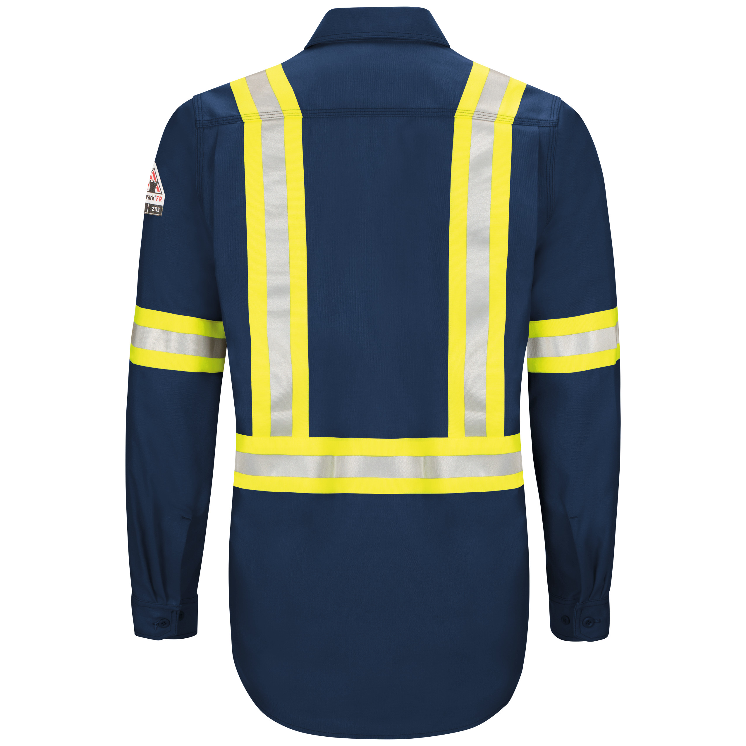 Bulwark® QS40-EHV iQ Series® Endurance Men's FR Enhanced Visibility Work Shirt - Image 2