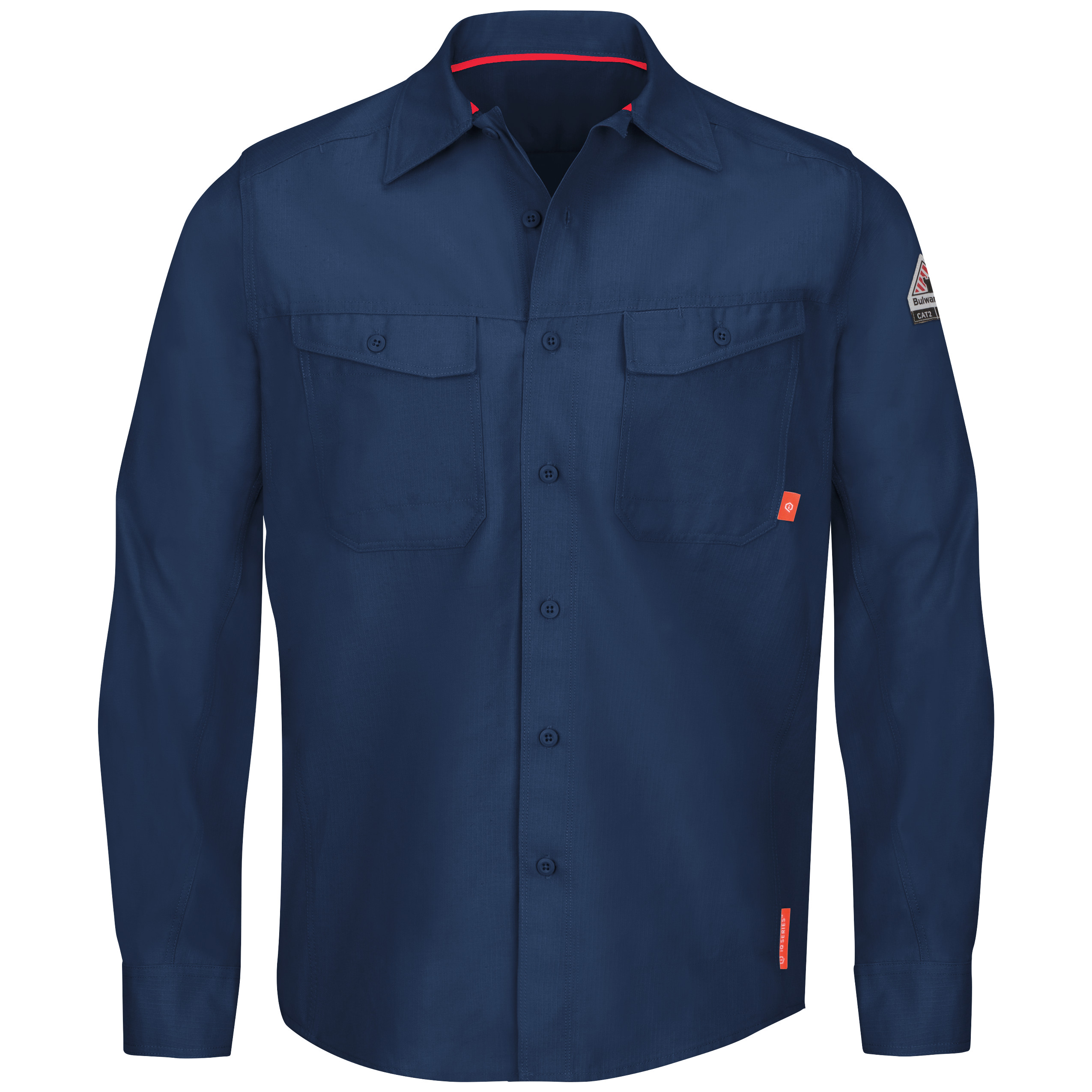 Bulwark® QS40 iQ Series® Endurance Collection Men's FR Work Shirt Navy