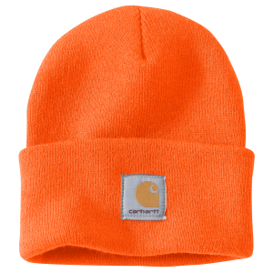 Carhartt A18 Mens Knit Cuffed Beanie Brite Orange