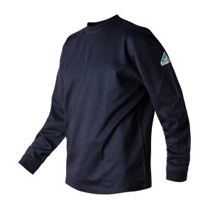 Flamesafe TSCNC2 Mens Long Sleeve T-Shirt FR Cotton Interlock Navy